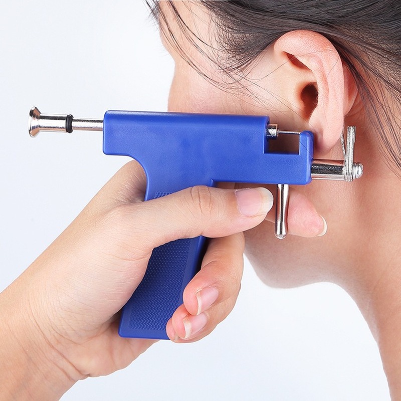Tai Nghe Nhét Tai Mũi Súng Rốn Phòng Thân Súng Dụng Cụ 98 Chiếc Dụng Cụ Đinh Bộ DIY Lưỡi Súng Pistola De Ôrigênê pistolet D'oreille