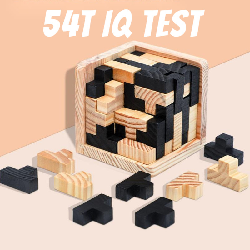 Kreative 3D Holz Cube Puzzle Ming Luban Ineinandergreifende Pädagogisches Spielzeug Für Kinder Kinder Gehirn Teaser Frühen Lernen Spielzeug Geschenk