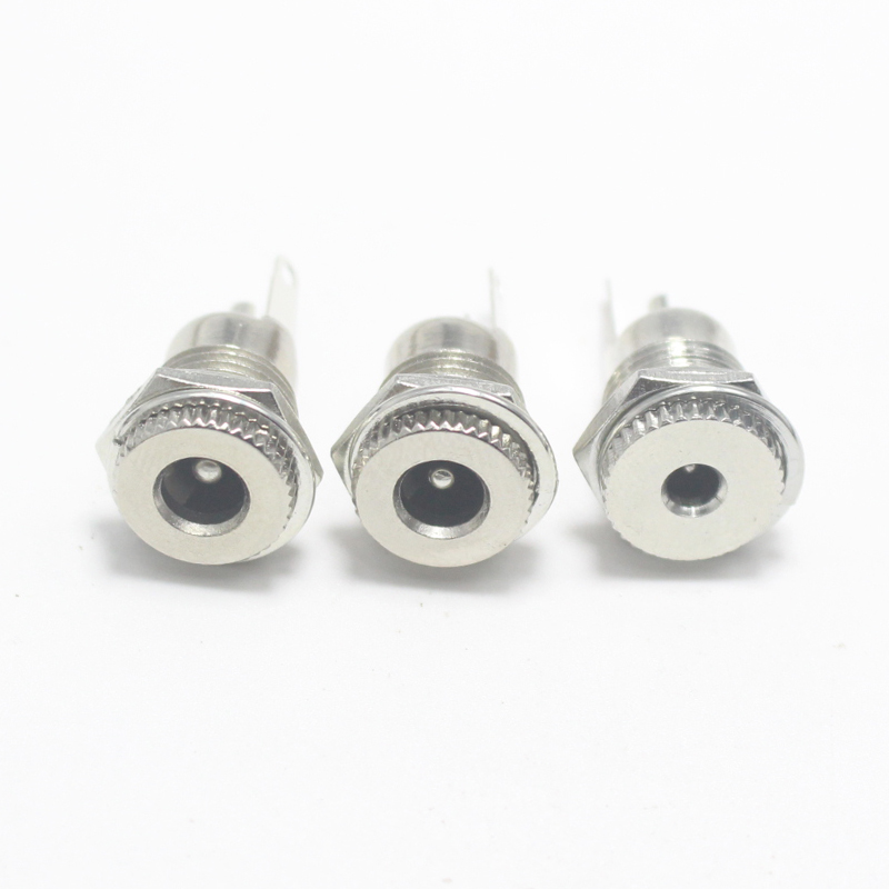 1Set 5.5X2.5Mm/5.5X2.1Mm/3.5X1.35Mm Steker Listrik DC Steker Pria + Soket Wanita untuk Pengelasan Jalur Output Daya Linier