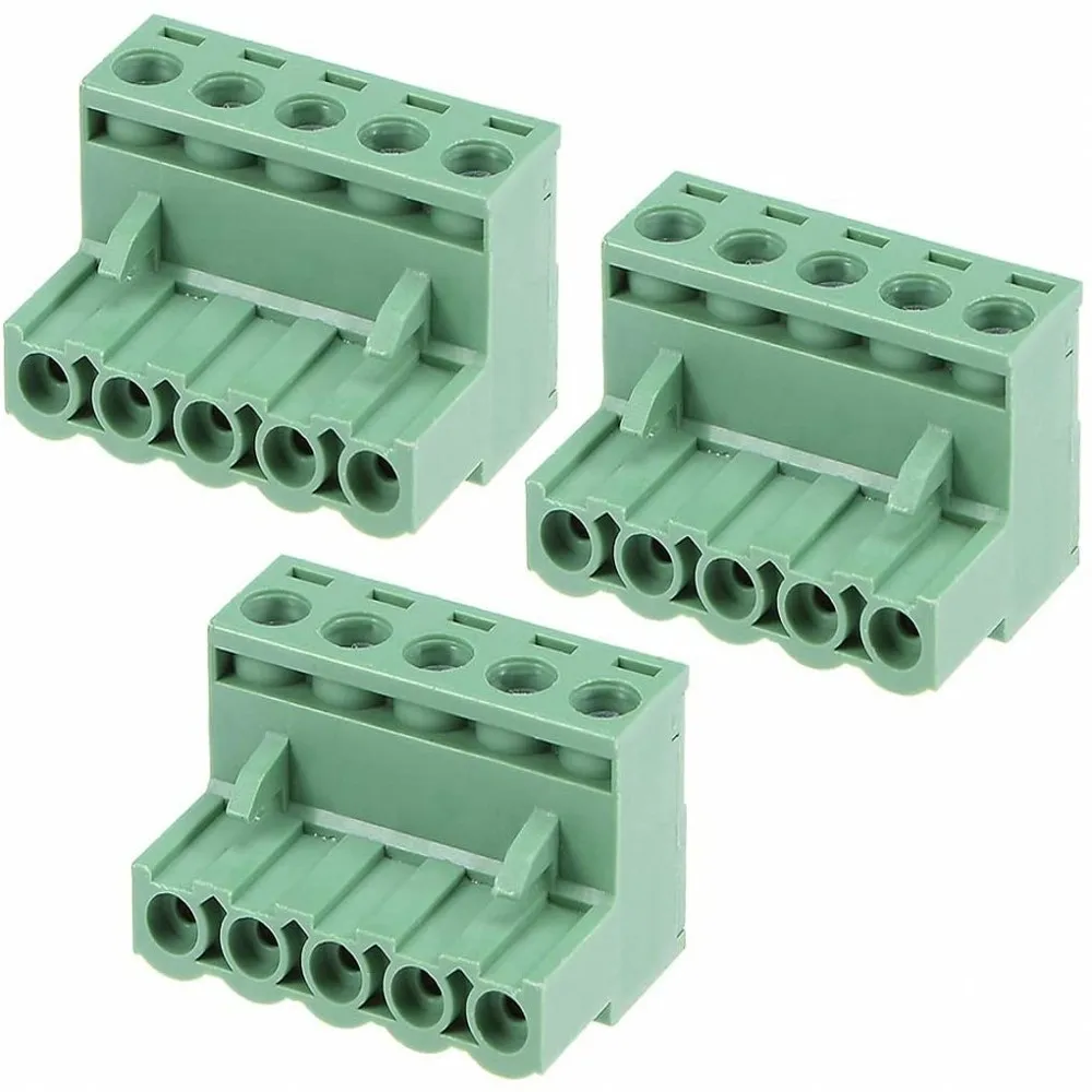 100PCS Pitch 5,08mm Terminal Block Stecker 2EDG 5,08mm 2-12 Pin PCB Schraube Stecker Terminal Block KF2EDG Buchse PCB Schraube