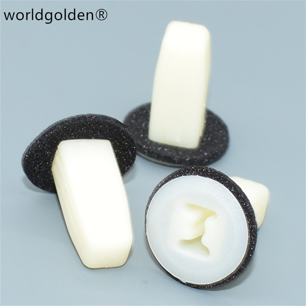 Worldgolden 100 Buah Pilar Pusat Pengencang Otomatis #4 Penahan Ukuran Sekrup untuk Honda #91620-SR2-003(91620SR2003)