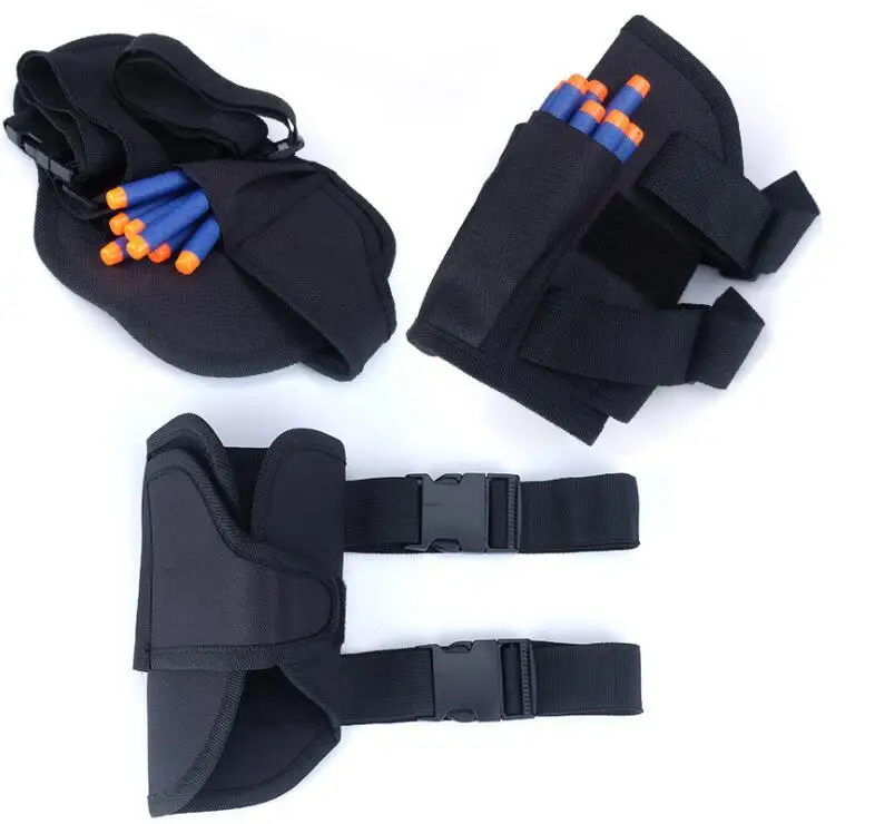 Nerf Guns N-strike Elite 시리즈 블래스터용 어린이 전술 허리 가방 및 다트 손목 키트