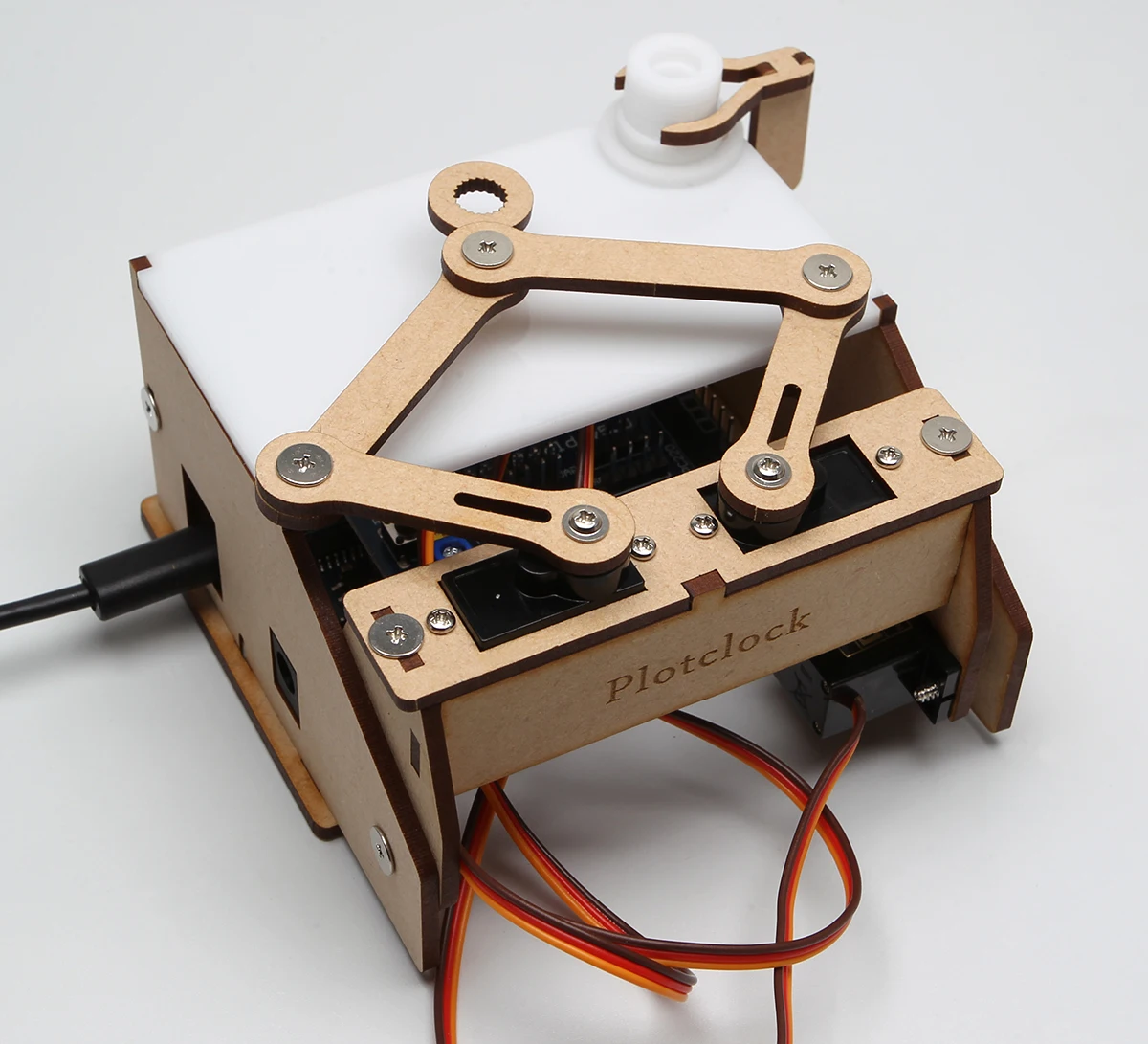 Reloj pequeño de madera para Arduino, Motor de modelo de reloj barato, Programa de bricolaje, producción de proyectos, controlador Manual, educación, nuevo