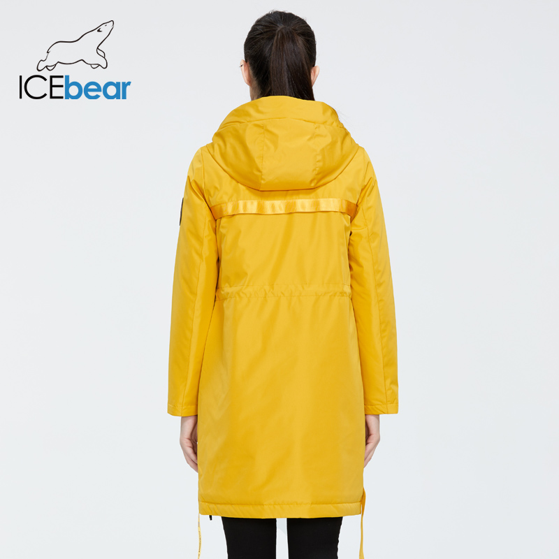 ICEbear 2023 ฤดูใบไม้ร่วงใหม่ผู้หญิงเสื้อHoodสวมใส่สบายๆคุณภาพแฟชั่นฤดูใบไม้ร่วงParkaแบรนด์เสื้อผ้าGWC20035D