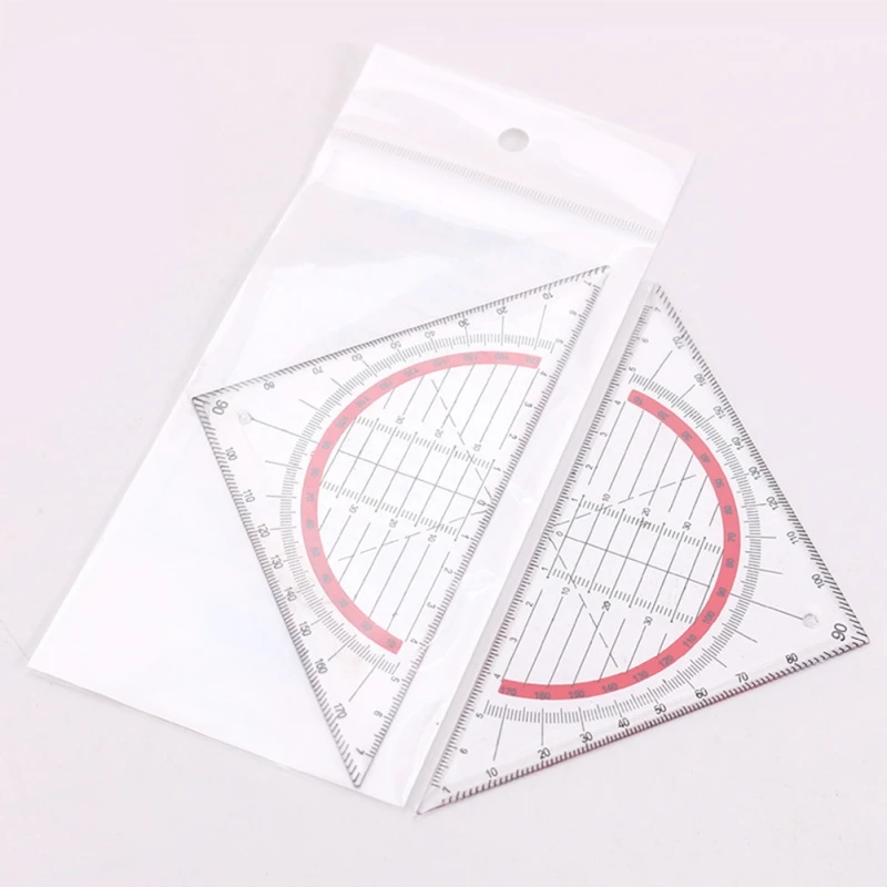 1Pcs Multifunktionale Dreieck Lineal Vividcraft Kunststoff Schule Measurment Student Gerade Winkel Liefert Werkzeug Schreibwaren Ru M1V6
