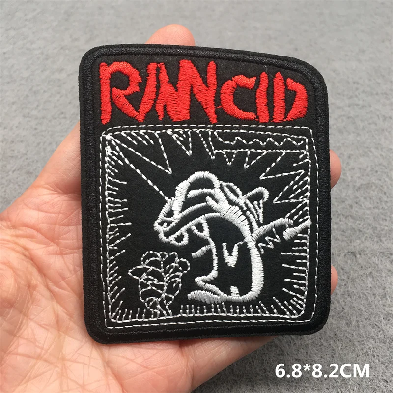 Ban Nhạc Rock Thêu Miếng Dán Trên Quần Áo Tự Làm Appliques Sọc Sắt Trên Miếng Dán Cho Quần Áo May Phù Hiệu PUNK Kim Loại Âm Nhạc