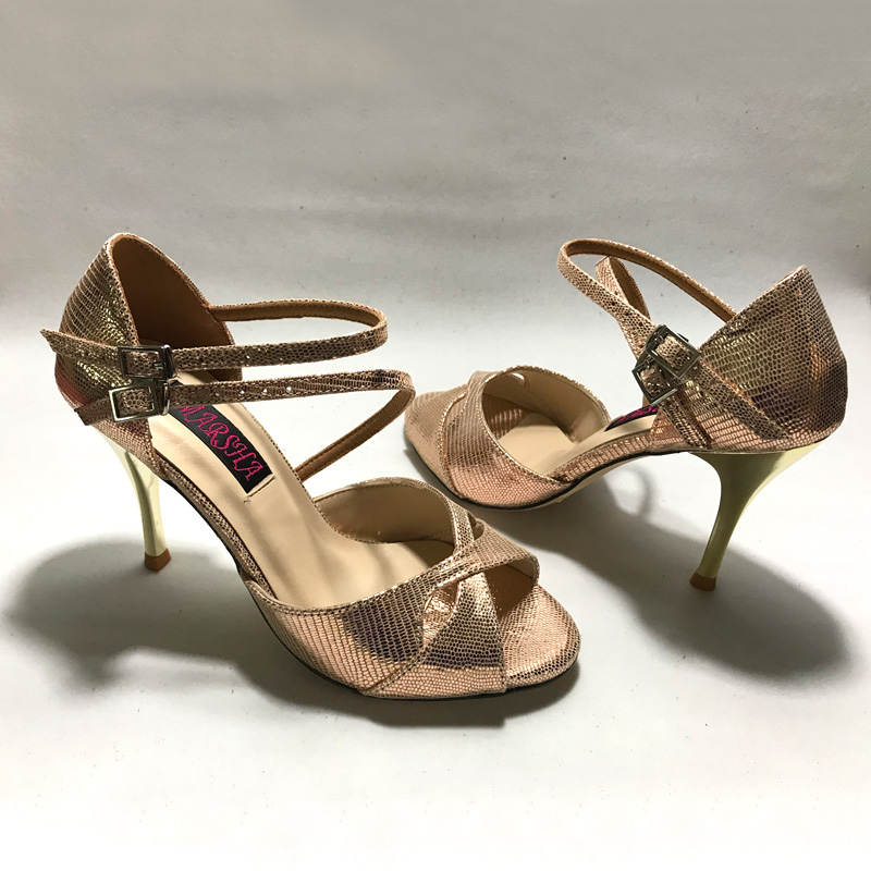 Argentinien Tango Tanzschuhe Partyschuhe Hochzeitsschuhe Lederlaufsohle T6226C-LGL