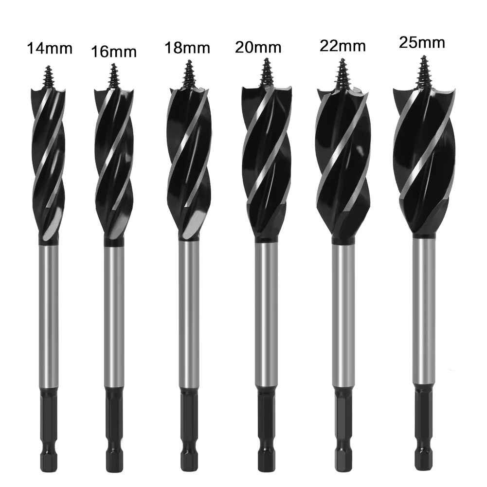 4-9Pc Xoắn Bộ Mũi Khoan Gỗ Nhanh Cắt Auger Thợ Mộc Joiner Dụng Cụ Mũi Cho Cắt Gỗ phù Hợp Cho Chế Biến Gỗ