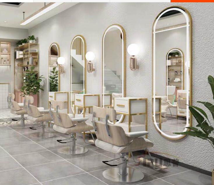 Парикмахерское зеркало в современном стиле, зеркало для парикмахерской в европейском стиле