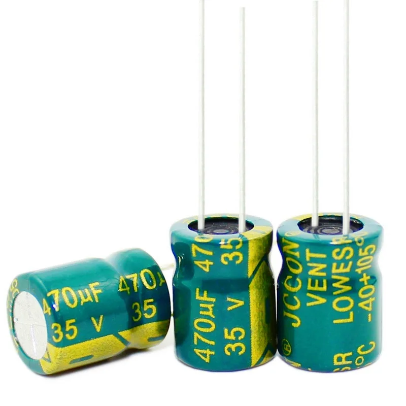 Alta Frecuencia 6,3 V, 10V, 16V, 25V, 35V, 50V, 400V, 450V, 22UF, 47UF, 100UF, 220UF, 330UF, 470UF, 680UF, 1000UF, 1500UF