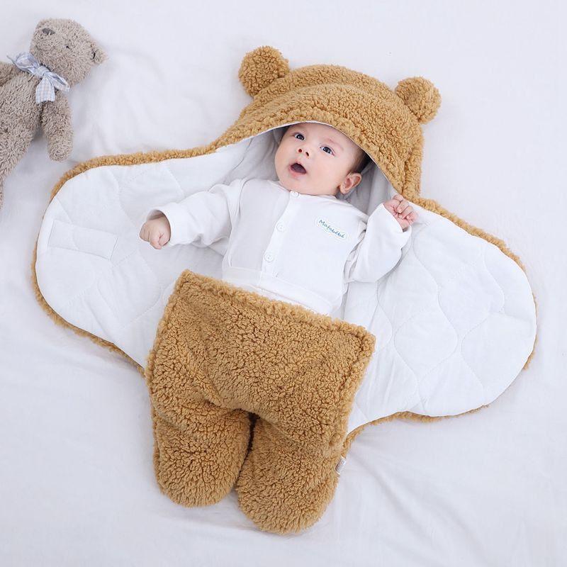 Cobertores macios para bebê recém-nascido, saco de dormir para bebê