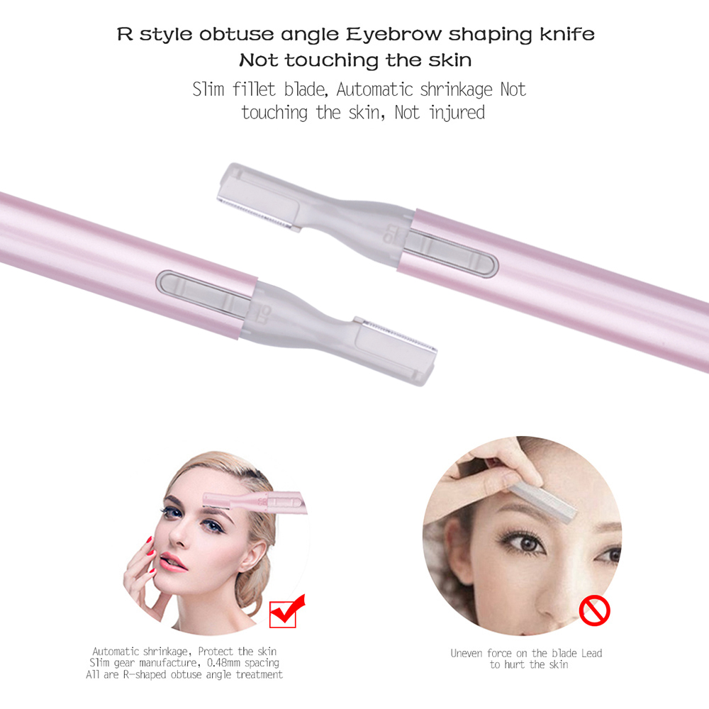 Tông đơ Điện Mày Nữ Di Động Chuyên Nghiệp Cơ Thể Mini Máy Cạo Râu Phụ Kiện Trang Điểm Tóc Loại Bỏ Dao Cạo