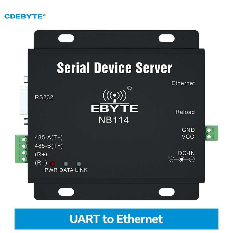 UART RS485/RS232/RS422 zum Ehernet-Modem NB114 DNS MQTT TCP UDP ModBus Gateway Fester drahtloser serieller Geräteserver für große Entfernungen