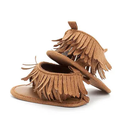 Fast Shipping ทารกแรกเกิดเด็กทารกเด็กหญิงฤดูร้อน First Walkers ฤดูร้อนรองเท้าพู่รองเท้า Soft Sole Prewalker 0-12M
