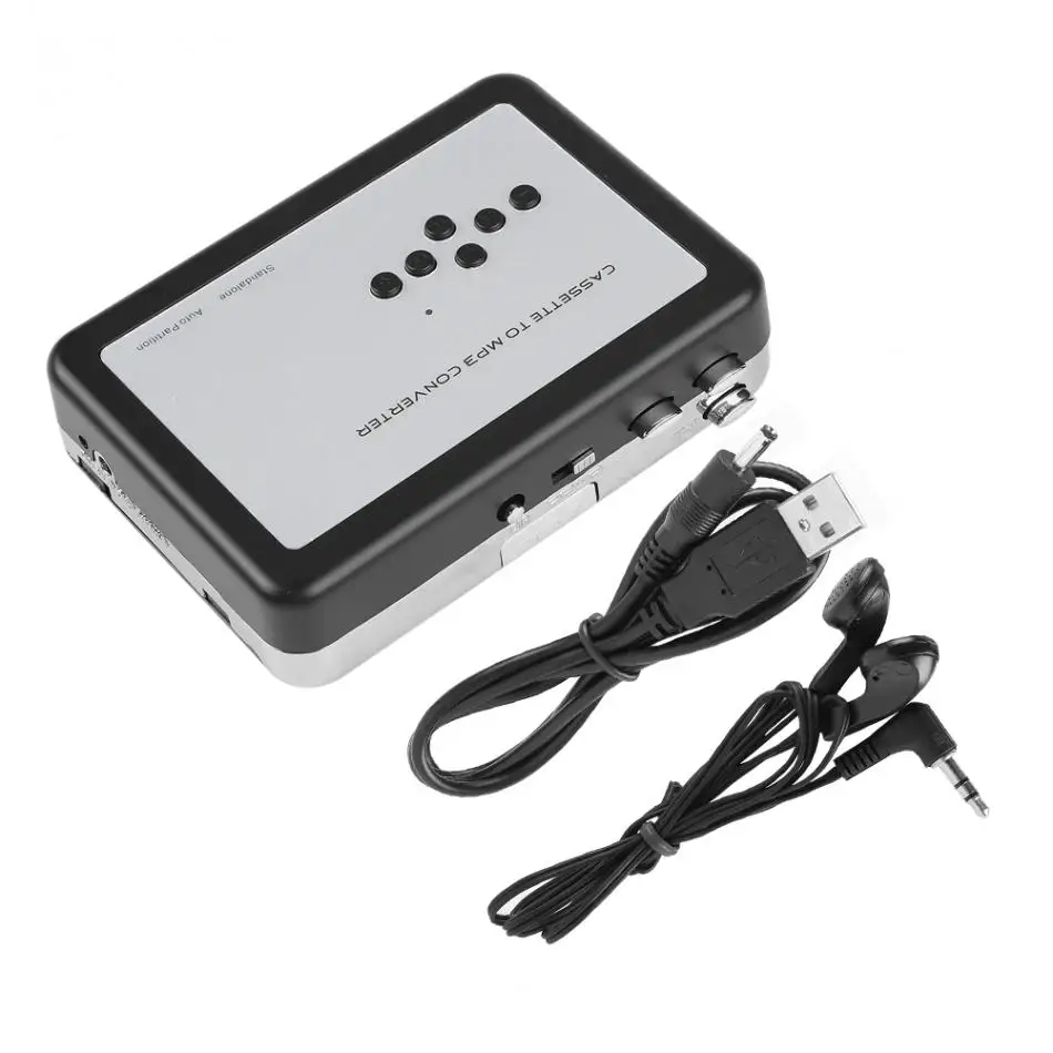 Di Động Lồng Sắt Đầu Ghi Độc Lập Âm Nhạc Âm Thanh Ghi Âm Băng Cassette Để MP3 Chuyển Đổi Tiết Kiệm Thành Đèn LED Cổng USB
