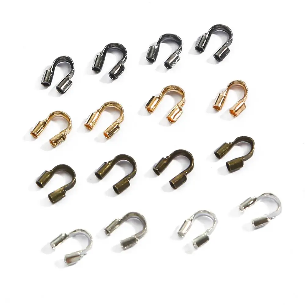 100 Cái/lốc 4X4 Mm Vòng Chữ U, Móc Cài Dây Kết Nối Bảo Vệ Dây Bảo Vệ Bảo Vệ Khóa Phụ Kiện Cho DIY bộ Trang Sức Làm
