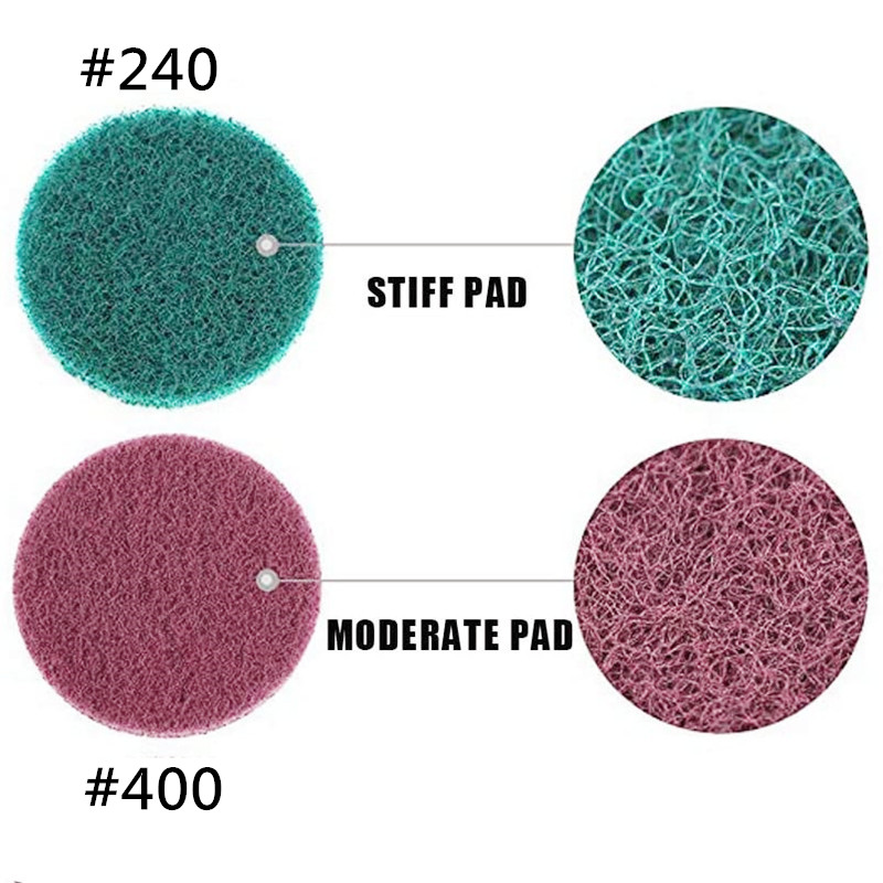 6 Chiếc 2 Inch(50Mm) vòng Móc & Vòng Lặp Công Nghiệp Miếng Cọ Rửa Nặng 240 #400 #/ Nylon Đánh Bóng Cho Nhà Bếp vệ Sinh