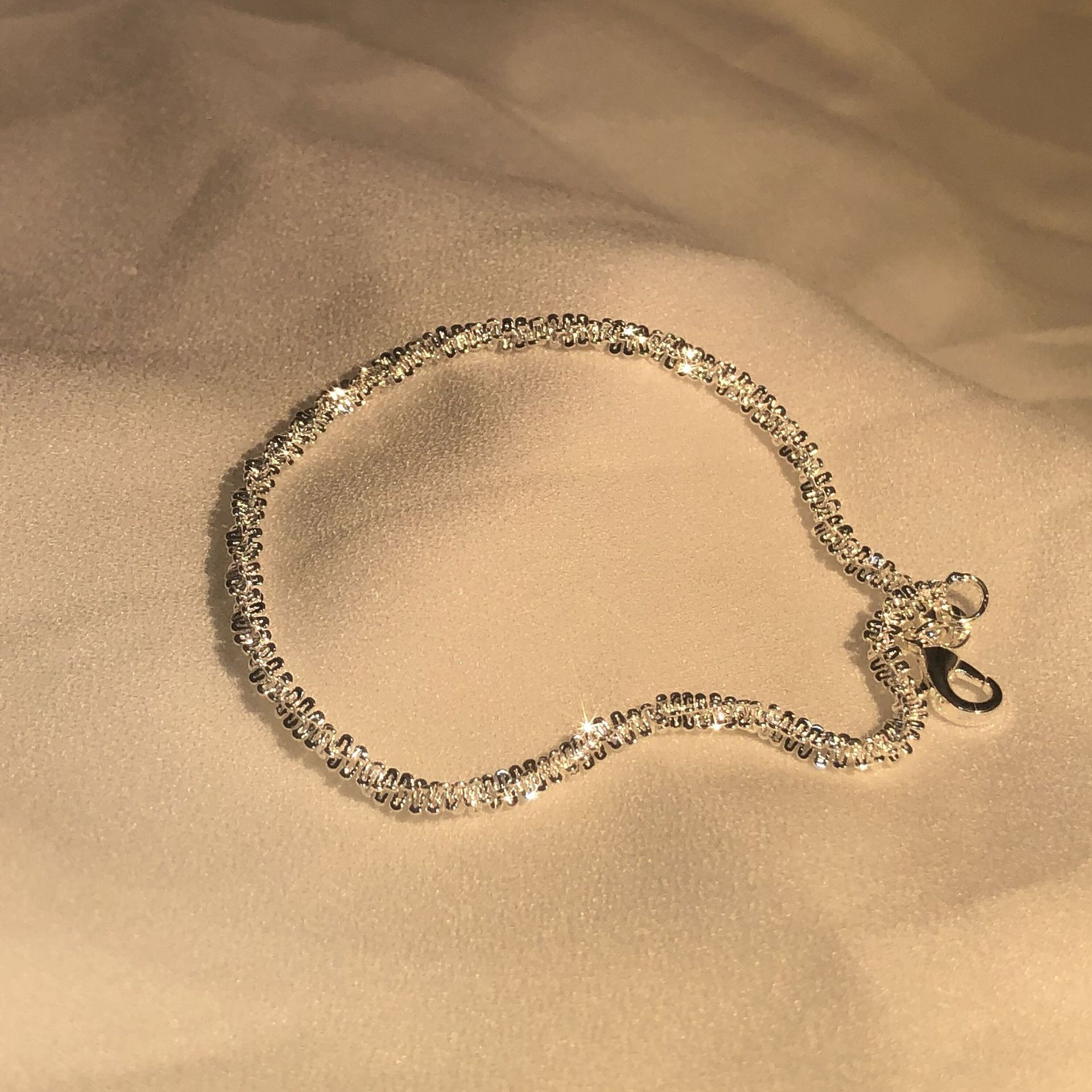 Nueva pulsera de plata de ley 925, pulsera brillante de 1,5mm para tu mujer, regalo de joyería de agua