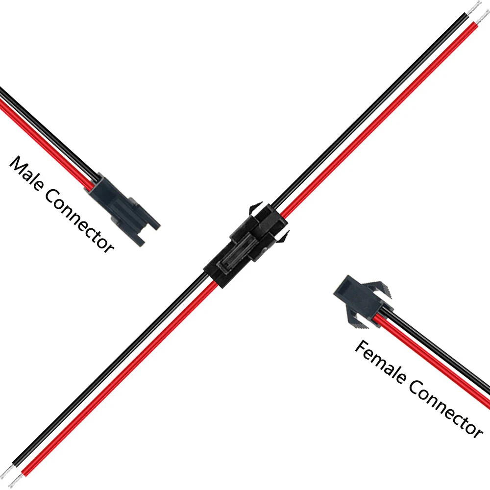 Conector JST macho y hembra, 5-100 pares, 2 pines/3 pines/4 pines/5 pines para tira de LED 5050/3528 WS2812B/WS2811 WS2813/WS2815 SK6812