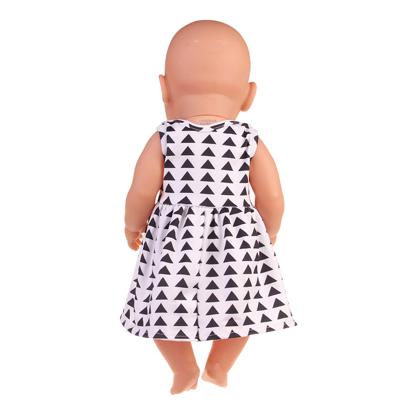 新しい 43 センチメートル生まれた赤ちゃん人形の服帽子ドレス 18 インチ 1/3 BJD 人形白靴下下着女の子のための