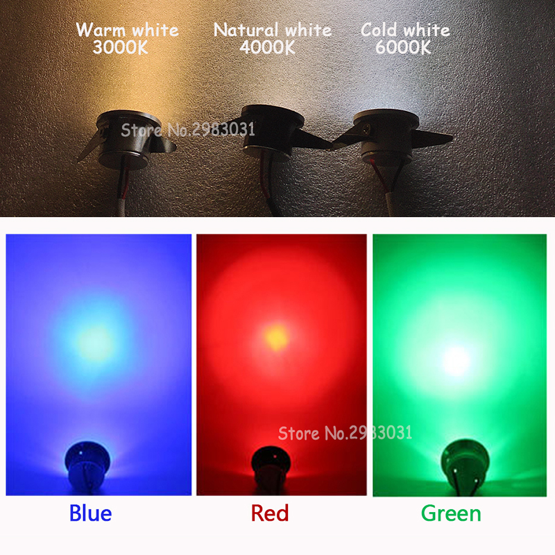 Focos LED regulables, luces de techo Led, plata, negro, blanco, 1W, 3W, bombillas para gabinete, mostrador, escaparate, AC110V, 220V