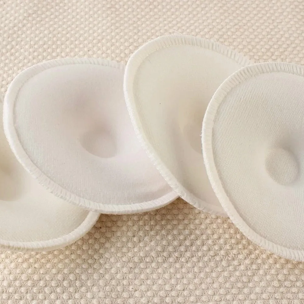 4 Pcs ใหม่ไม้ไผ่ Breast Pad พยาบาลสำหรับแม่ล้างทำความสะอาดได้กันน้ำ Feeding Pad ไม้ไผ่ Reusable
