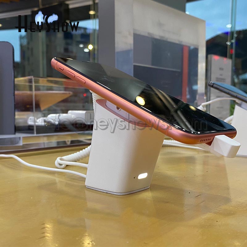 10 Buah Dudukan Keamanan Ponsel Pintar Sistem Alarm Pencuri Ponsel Dudukan Tampilan Anti-maling untuk Pertunjukan Toko Ponsel Eceran