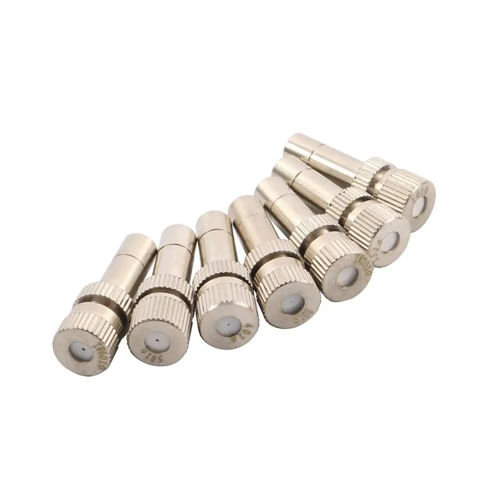 5pcs 6mm Quick Connect Mist Sprayer 0.1-0.6 Low Pressure Spray Nozzle Mist Sprayer Cooling Irrigation Nozzle Humidification Syst