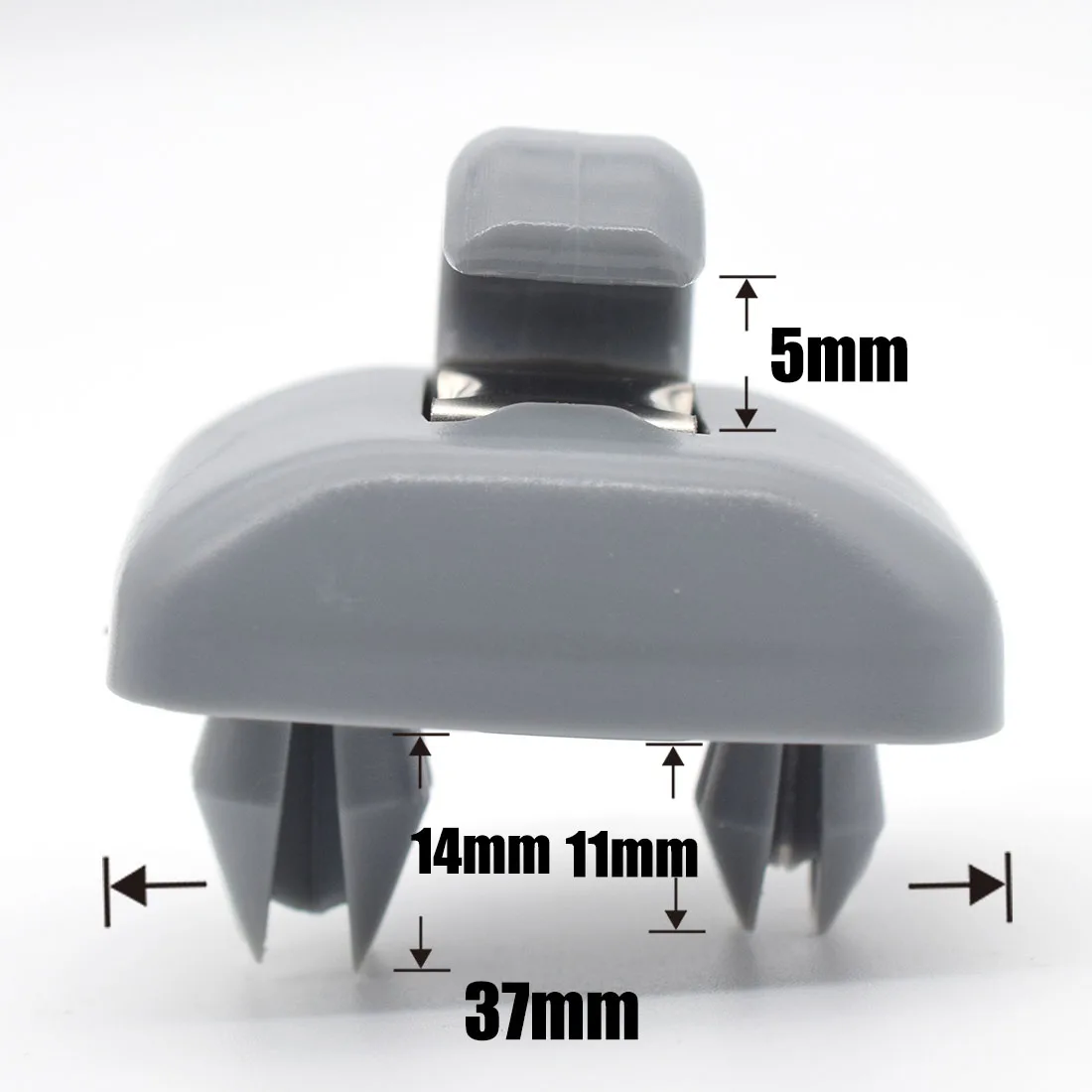 Bộ 2 Tấm Màn Che Nắng Ô Tô Nhìn Kẹp Xám Nội Thất Móc Treo Móc Kẹp Chân Đế Cho Audi A1 A3 S3 A4 S4 Allroad a5 S5 Q3 Q5 8U0857562A Màu Xám