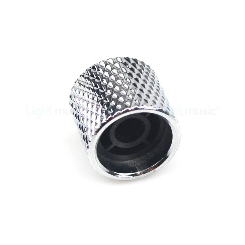 2 ชิ้น 6 มิลลิเมตรโลหะ Dome Tone กีตาร์ Volume Tone Knobs Potentiometer ปุ่มควบคุมสําหรับกีตาร์ไฟฟ้าเบส