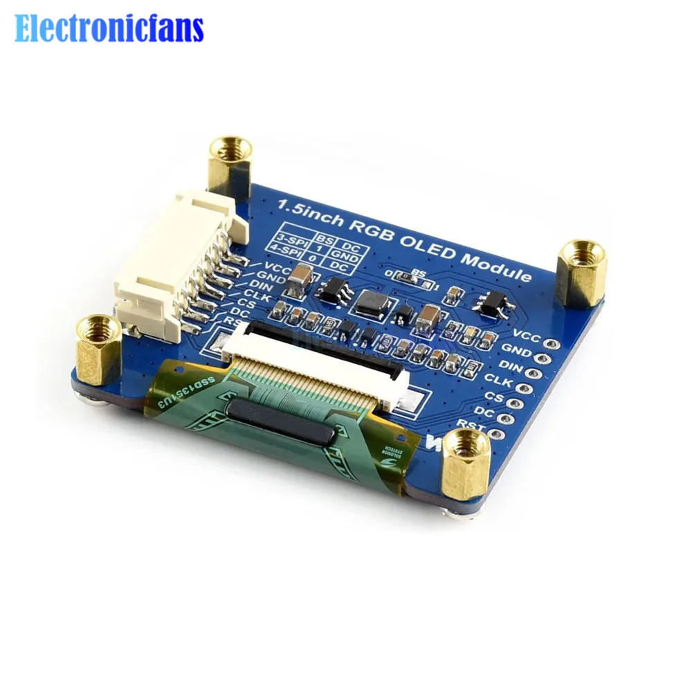 1,5 zoll RGB OLED Display Modul SSD1351 Fahrer 128X128 16-bit Hohe Farbe Display Unterstützt für Raspberry Pi /Arduino/STM32