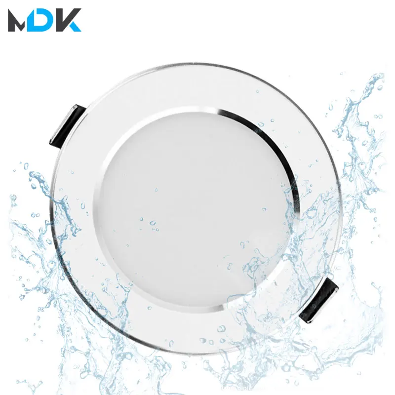 Đèn LED Âm Trần Downlight Chống Nước 5W 7W 9W 12W 15W Âm Trần Ốp Trần Đèn Đèn Chiếu Điểm AC220V 230V Cho Phòng Tắm Đèn Trong Nhà