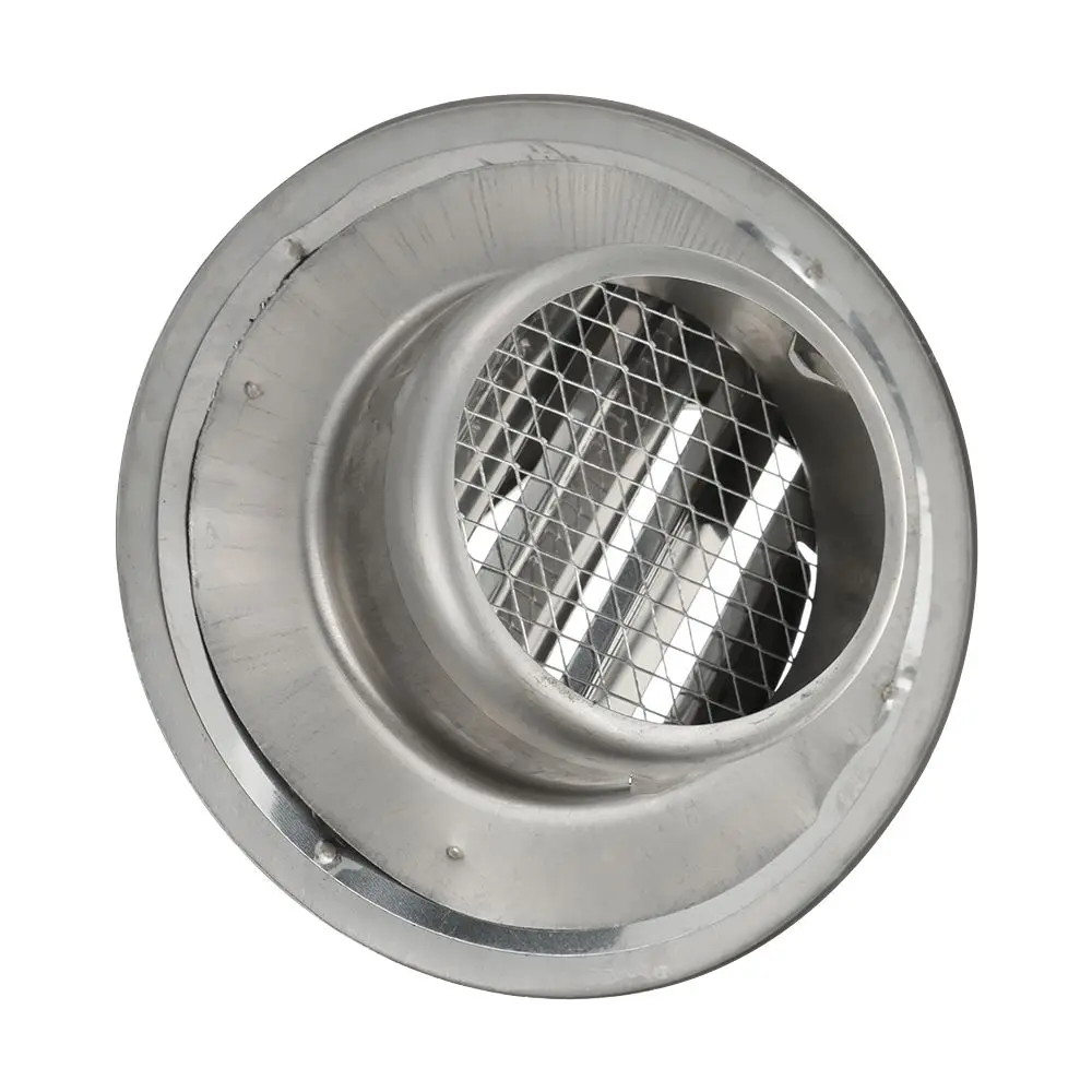 สแตนเลสสตีลผนัง Air Vent ระบายอากาศท่อไอเสียฝาครอบ Outlet เครื่องทำความร้อน & ช่องระบายอากาศกันน้ำ