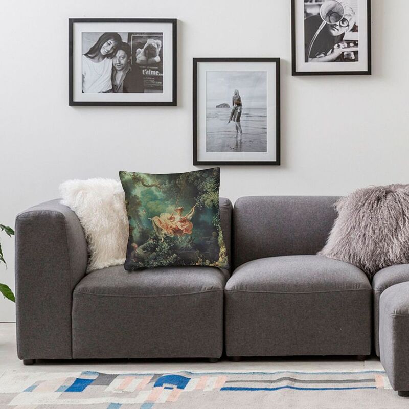 The Swing By Eugene Delacroix Sarung Bantal Sofa Lukisan Minyak Terkenal Dekorasi Rumah Sarung Bantal Kustom