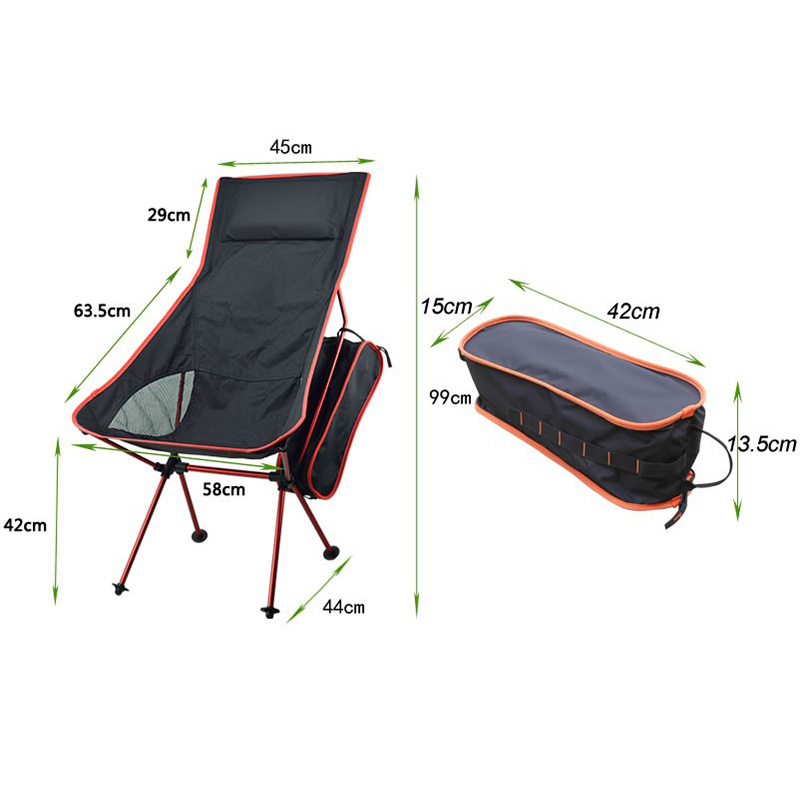 Silla plegable portátil, taburete de pesca, Camping, barbacoa, asiento extendido para senderismo, jardín, silla ultraligera para exteriores, cubierta de pie