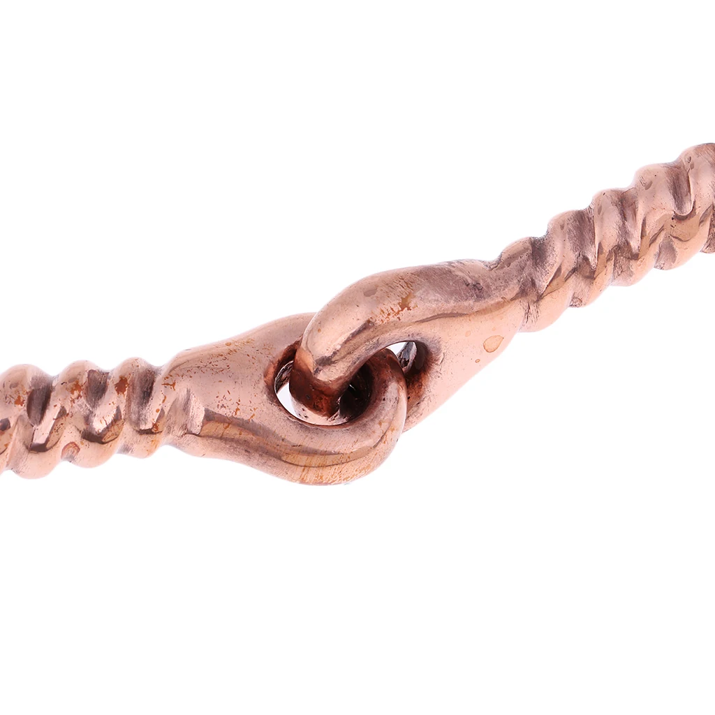 Aparejo para aperitivos de caballo de acero inoxidable con boca de articulación de tornillo de cobre, accesorios ecuestres para entrenamiento de caballos