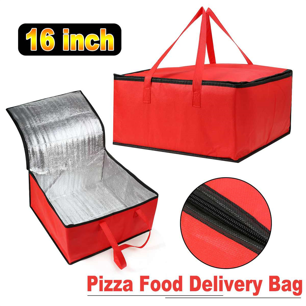 Bolsa aislante a prueba de agua, cesta plegable para Picnic, paquete de hielo, caja de bebida, bolsa térmica para el almuerzo, bolsa portátil para entrega de alimentos, bolsa para Pizza