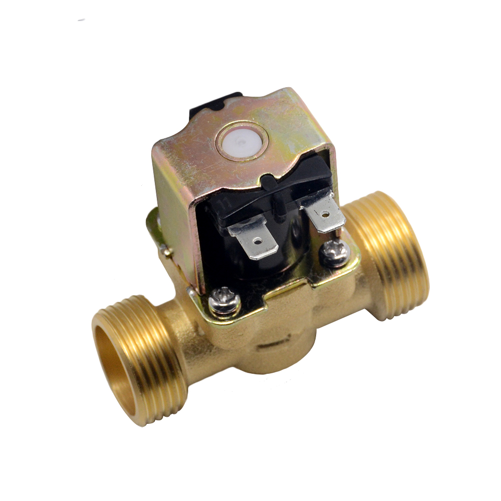 3/4 "1/2" 24V DC AC 220V DC12V válvula magnética solenoide eléctrica normalmente cerrada de latón para control de agua