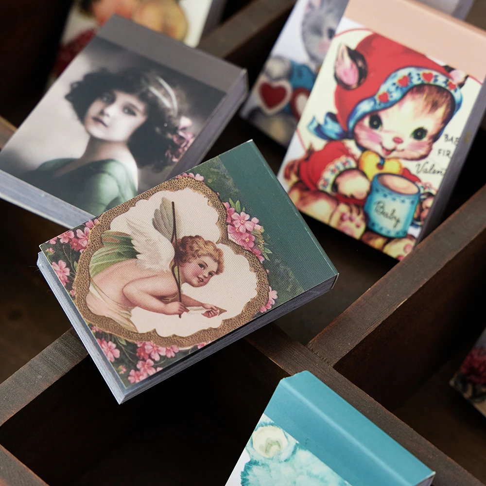 50 Cái/lốc Kawaii Đồ Văn Phòng Phẩm Miếng Dán Cổ Động Vật Nhật Ký Người Lập Kế Hoạch Trang Trí Di Động Miếng Dán Thêu Sò Tạp Chí Thủ Công DIY Dán