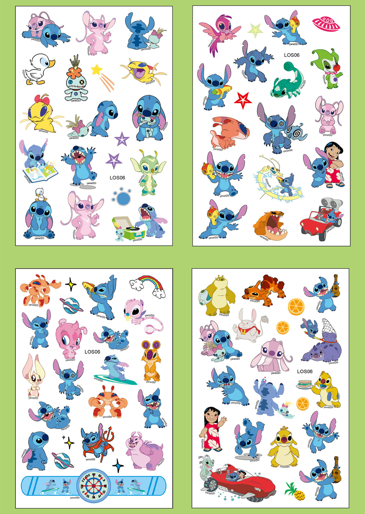 Disney Stitch Trẻ Em Tạm Thời Hình Dán Xăm Bé Gái Bé Trai Đồ Chơi Nghệ Thuật Thân Thể Chống Thấm Nước Hình Dán Xăm Có Hộp Làm Quà Tặng