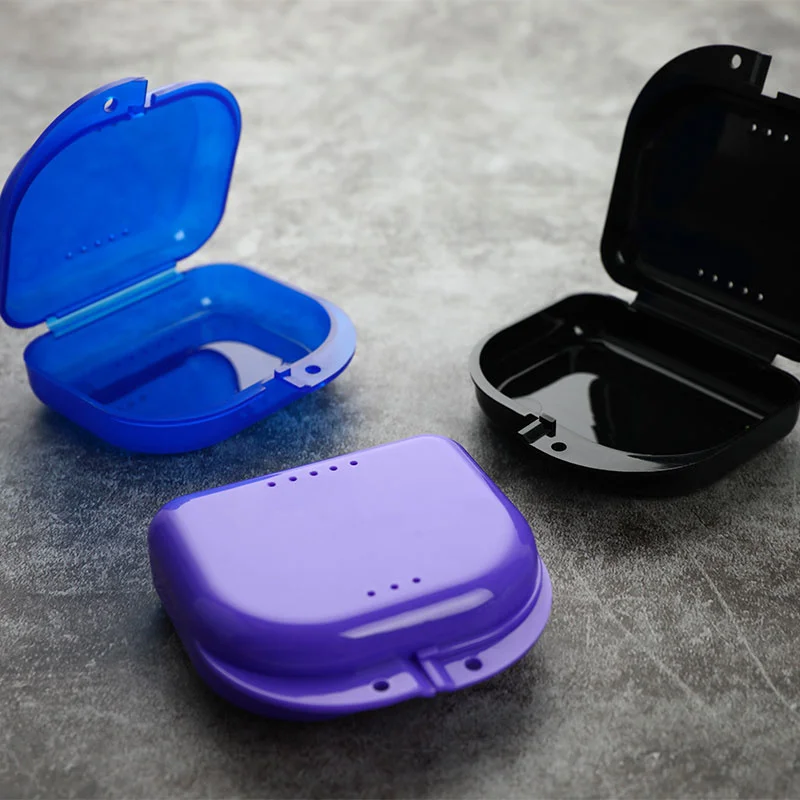 Răng Giữ Hộp Nẹp Bình Chứa Mouthguard Bảo Vệ Răng Giả Đựng Bụi