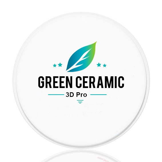 Green 3D Pro Multilayer Zirconium Blank Full Crown Bridge 16 warna Vita dan Hollywood White CAD Material Lab Dental