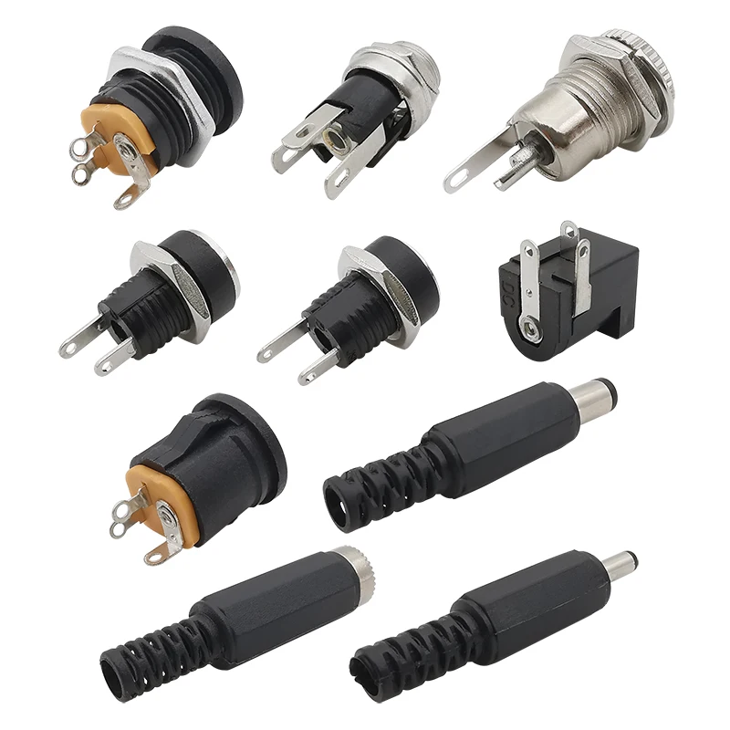10ชิ้นDCเชื่อมต่อ5.5x2.1มิลลิเมตร3.5x1.3มิลลิเมตรDC Powerเสียบชายหญิงแจ็คซ็อกเก็ตอ่อนนุชแผงเมาDC Powerอะแดปเตอร์เชื่อมต่อ5.5*2.1