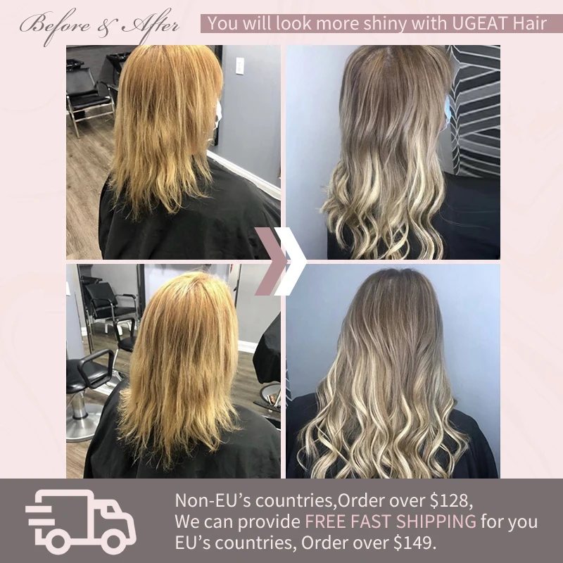 Ugeat Tóc Topper Con Người Tự Nhiên Tóc Vàng Nguyên Khối Căn Cứ 12X6Cm Nữ Toupee Vô Hình Tự Do Một Phần Tóc Trang Trí Đồ tóc