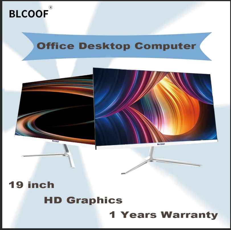 All-in-one Desktop window10 19 inch Computer core i3 office home Desktop PC Factory Price mainframe complete set support wifi