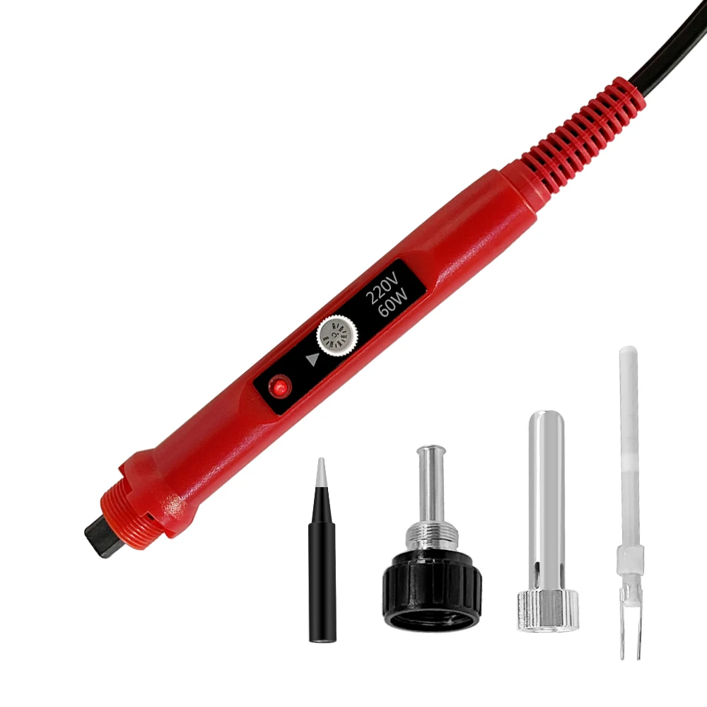 60/80W saldatore elettrico digitale saldatore strumento temperatura regolabile punte per saldatore/supporto/filo di stagno