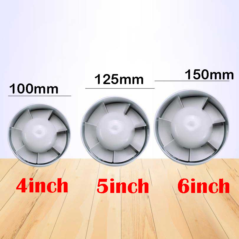 4/5/6 inch 220V Silent Ventilation Air Vents Ventilator Extractor Exhausted Extractor Fan Ventilator Bathroom Kitchen Washroom