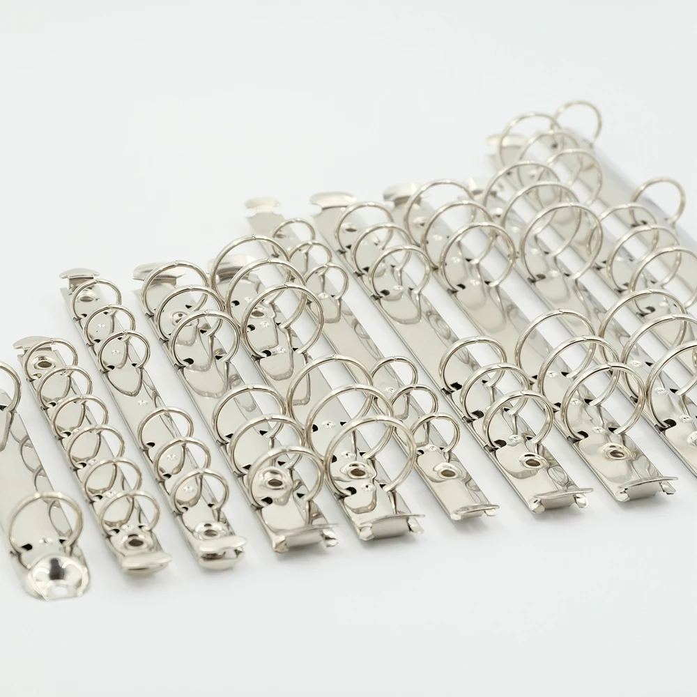 A4 B5 A5 A6 A7 B7 Loose-Leaf Spiral Notebook Metal Clip Ring Binder 1.5/2/3cm Diameter DIY Fill Paper School Supply Accessories