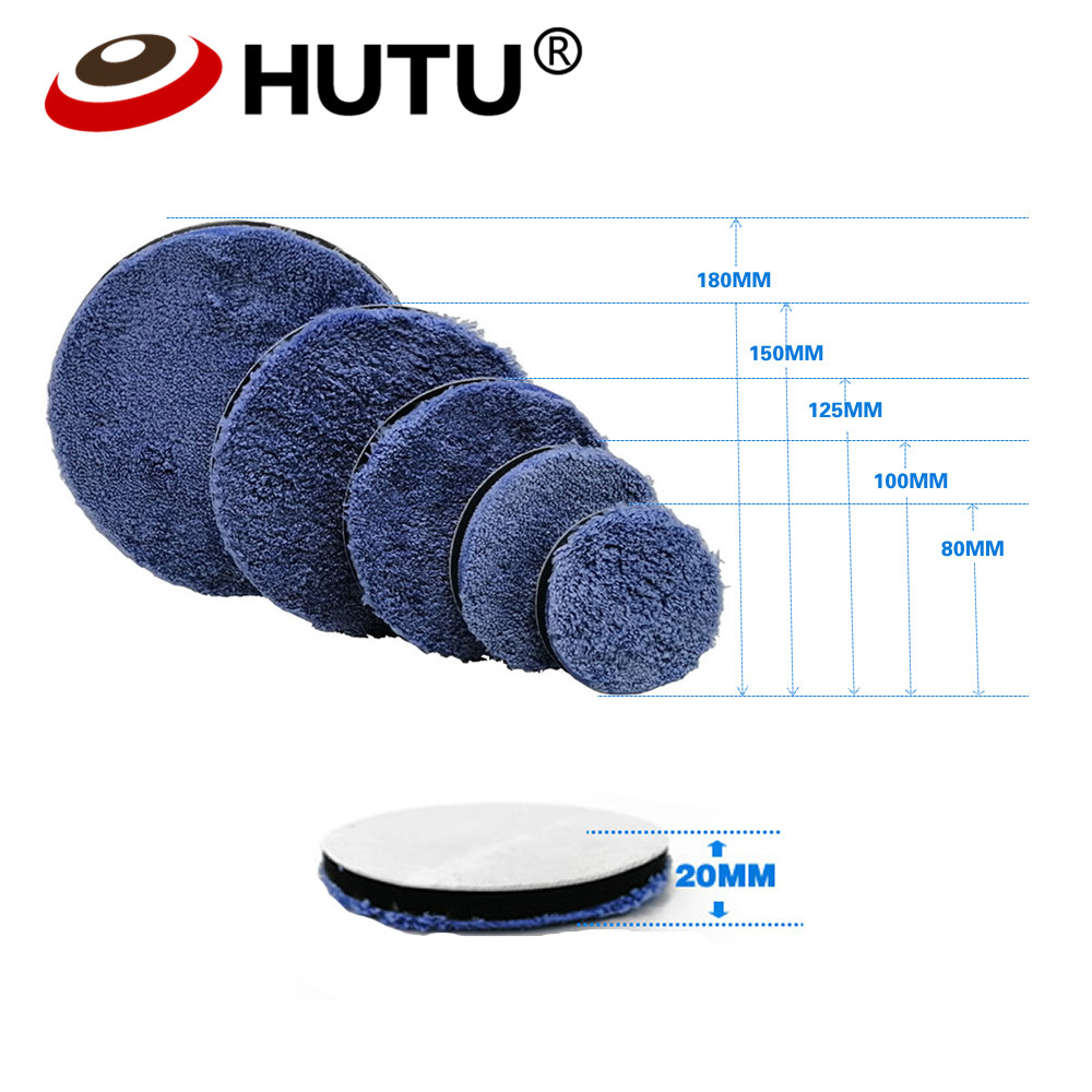 3/4/5/6/7Inch Sợi Nhỏ Đánh Bóng Cho Xe Ô Tô Cơ Thể Ba Lan Vi Sợi Đánh Bóng bánh Xe Cho DA/RO Xe Máy Đánh Bóng