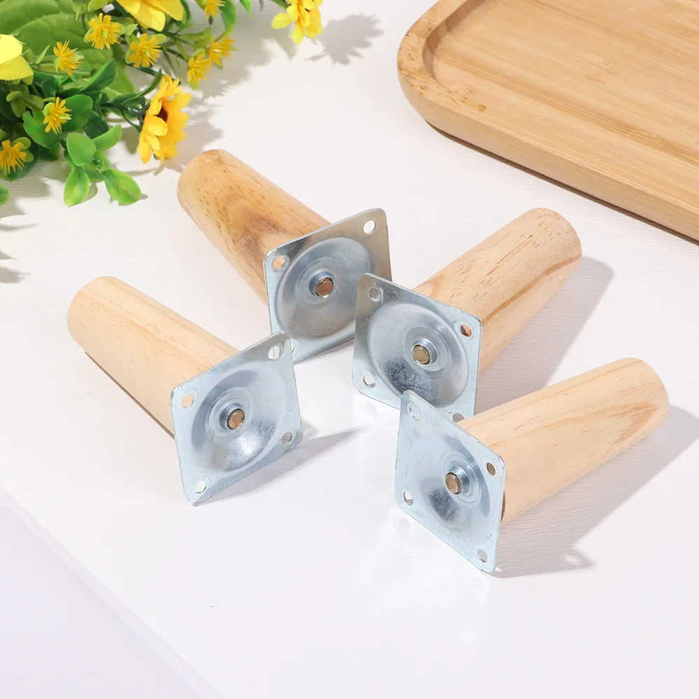 4/8/15/20Cm Chiều Cao Nội Thất Bằng Gỗ Chân Nghiêng Nón Sofa Giường Tủ Bàn Ghế Thay Thế chân Dốc Chân Thon Gọn Chân